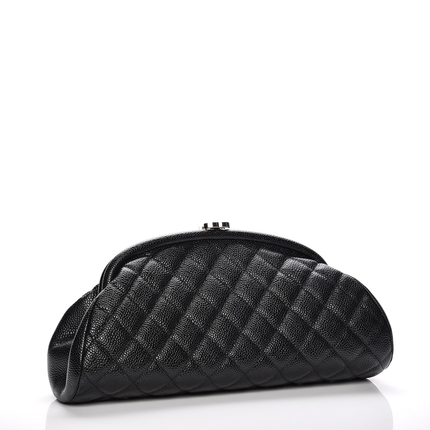 Caviar Quilted Timeless Clutch Black