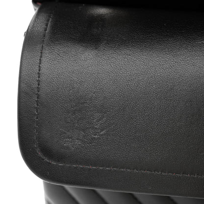Chanel Lambskin Chevron Quilted Medium Double Flap Black 11 of 13