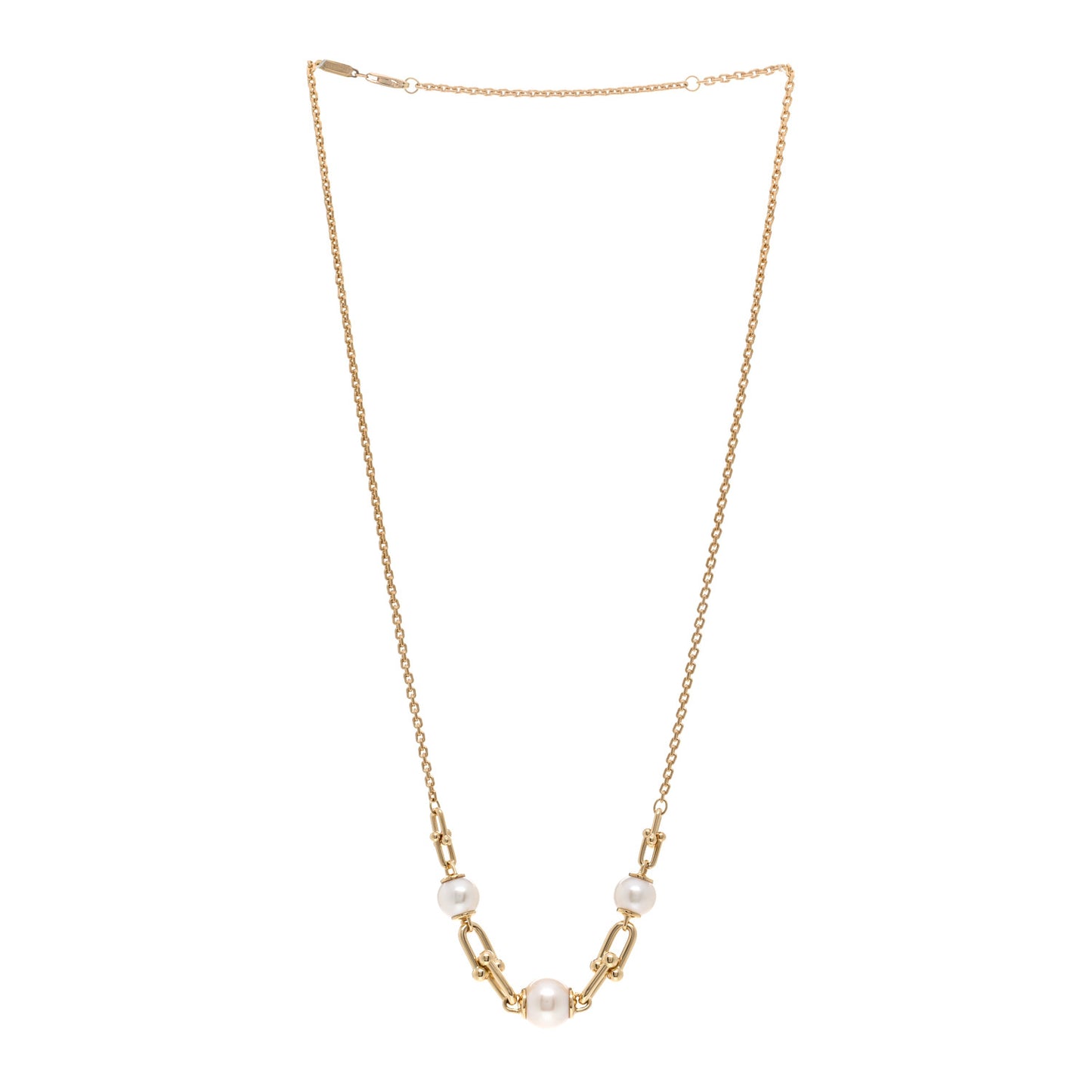 18K Yellow Gold Pearl HardWear Link Pendant Necklace
