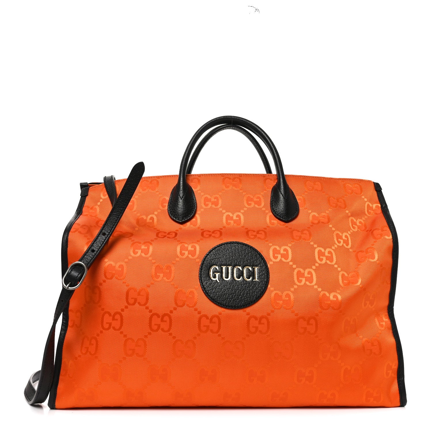 Gucci Econyl Nylon Monogram Large Off The Grid Tote Bag Carrot Orange Black 1 of 10
