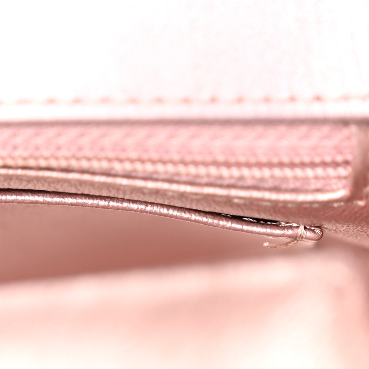 Chanel Metallic Calfskin Quilted Mini Rectangular Flap Pink 12 of 12
