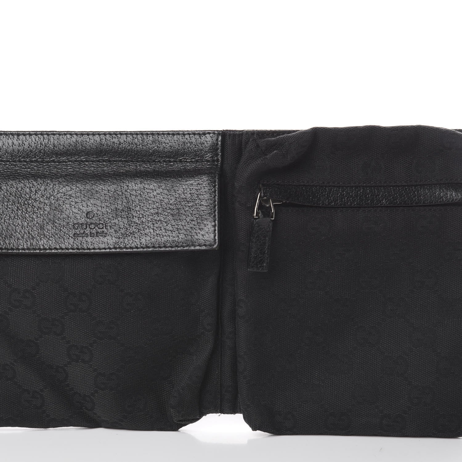 Gucci GG Monogram Double Pocket Belt Bag Black 7 of 7