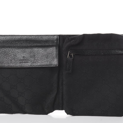 Gucci GG Monogram Double Pocket Belt Bag Black 7 of 7