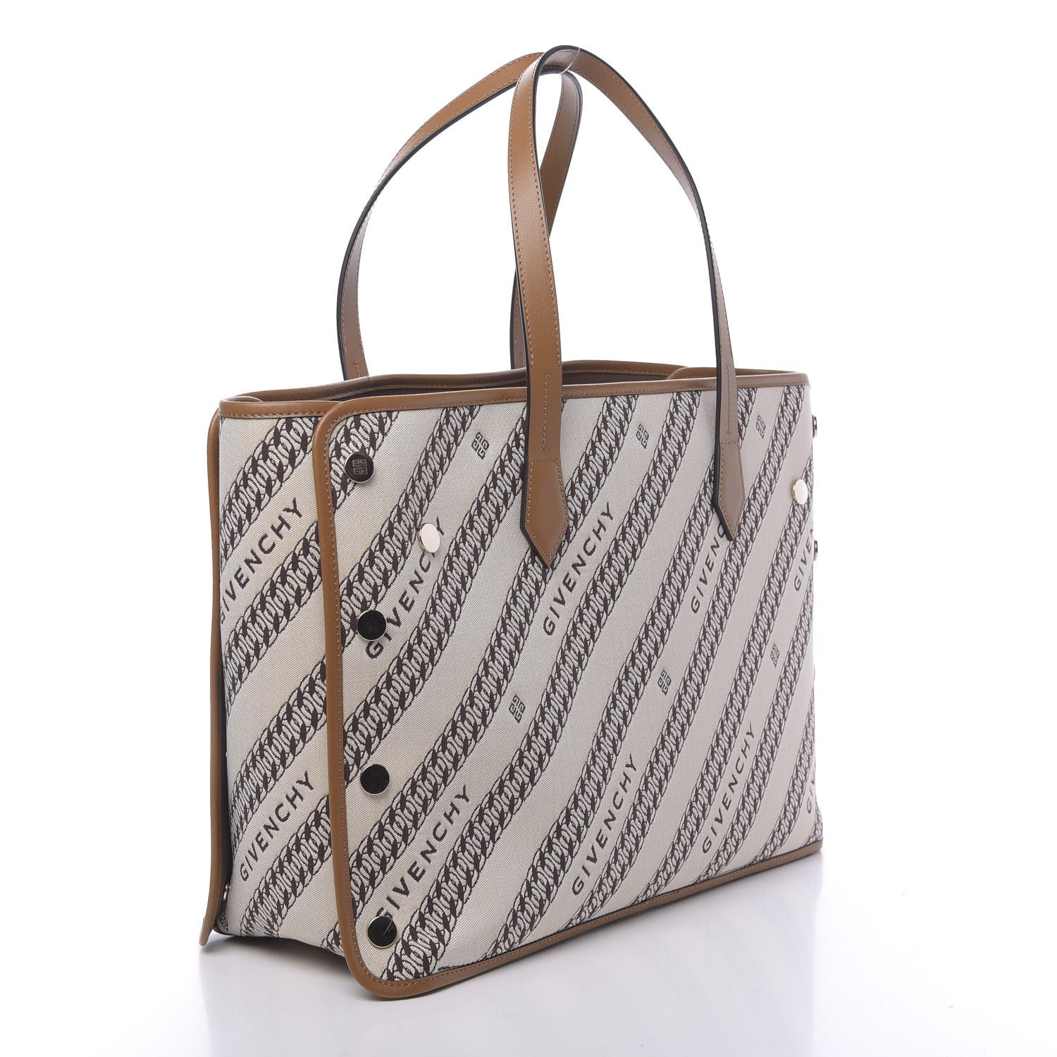 Givenchy Canvas Jacquard Medium Bond Tote Beige 3 of 12
