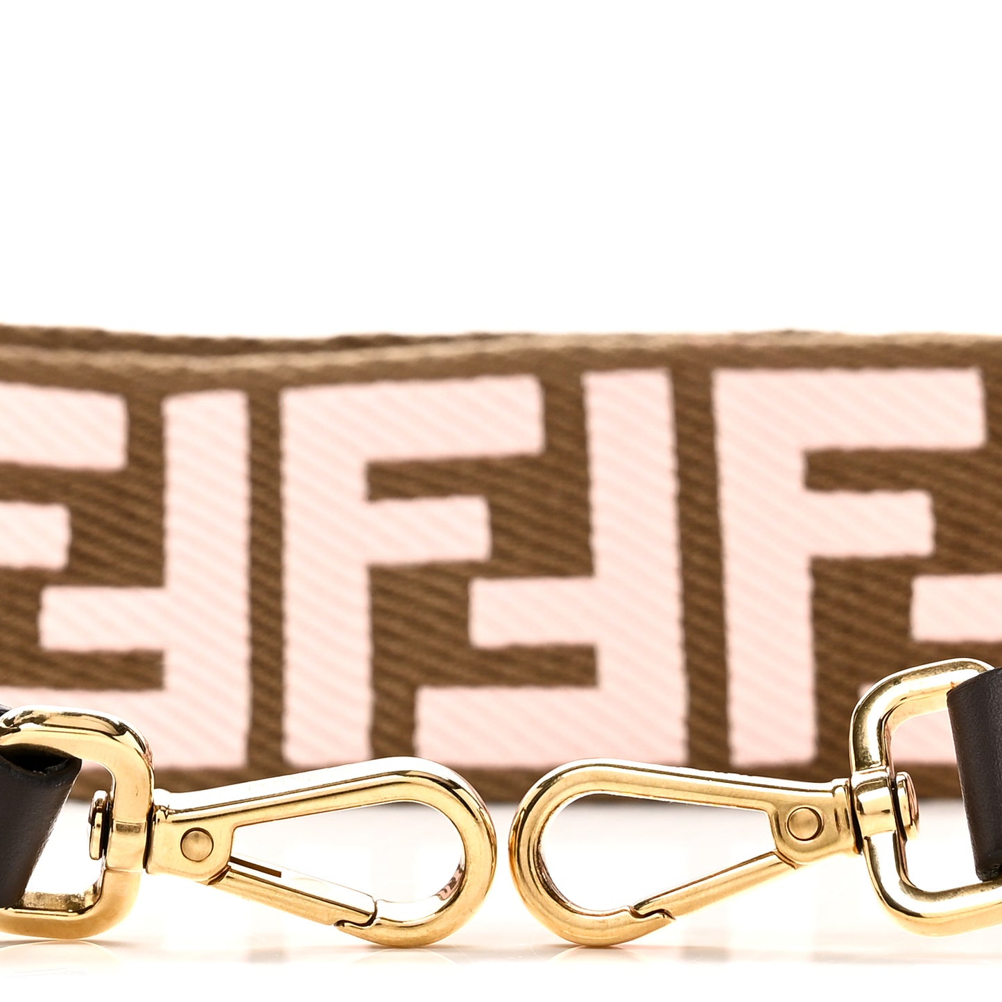 Canvas Ricamo Vitello Century FF 1974 Embroidered Adjustable Strap You Fango Rosa Confetto Chocolate