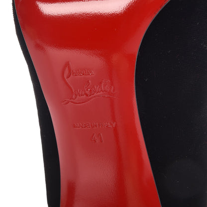 Christian Louboutin Velvet Madame Menule Bow 100 Pumps 41 black 6 of 9