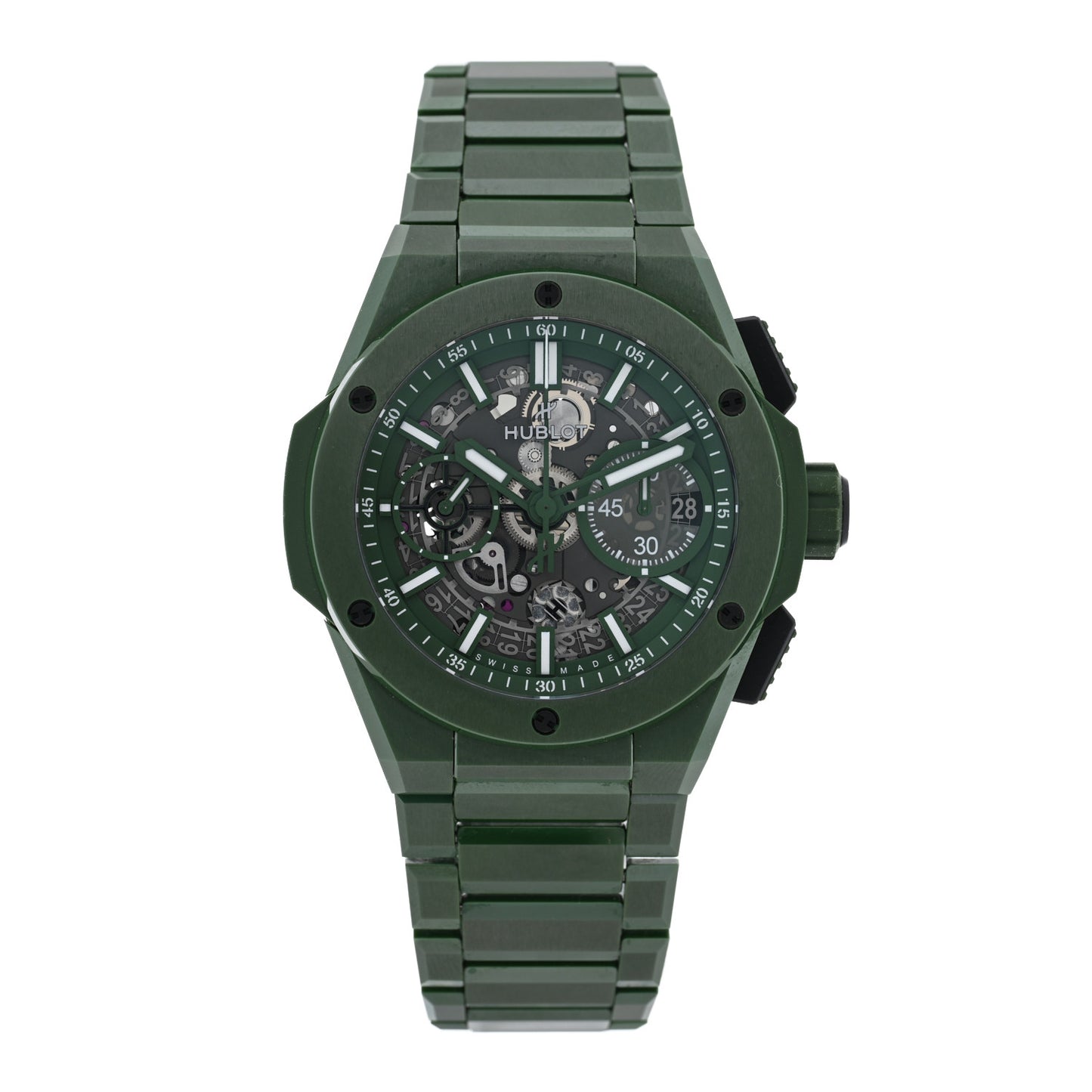 Ceramic 42mm Big Bang Integral Automatic Watch Green 451.GX.5220.GX