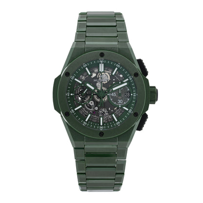 Hublot Ceramic 42mm Big Bang Integral Automatic Watch Green 451.GX.5220.GX 1 of 5