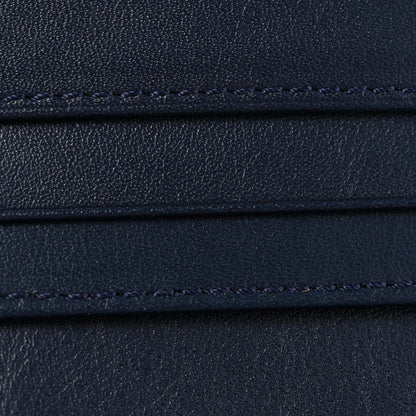 Burberry Overdyed Calfskin Horseferry Check Porter Continental Wallet Blue Carbon 8 of 9