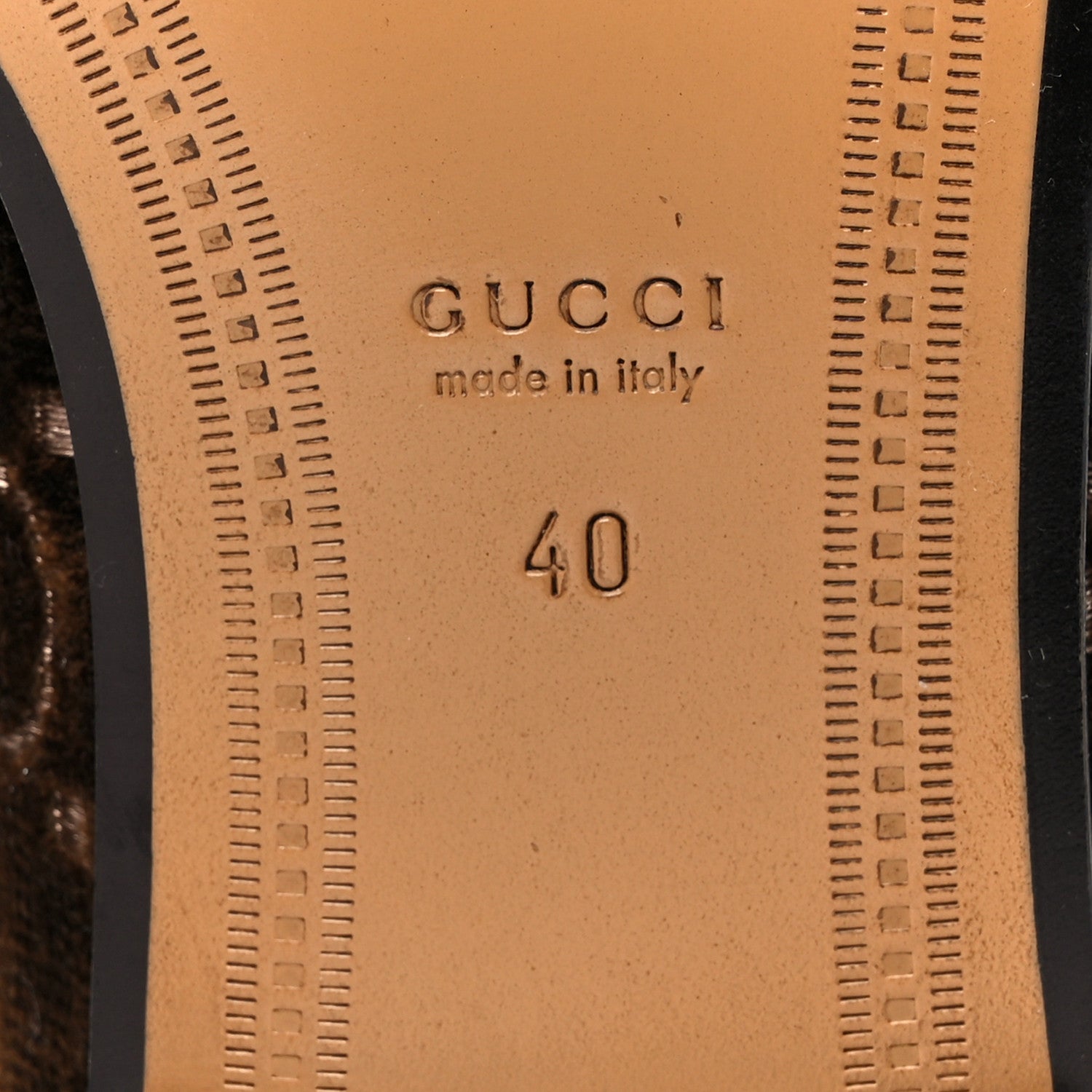 Gucci Velvet GG Monogram Horsebit Womens Jordaan Loafers 40 Brown Black 8 of 9