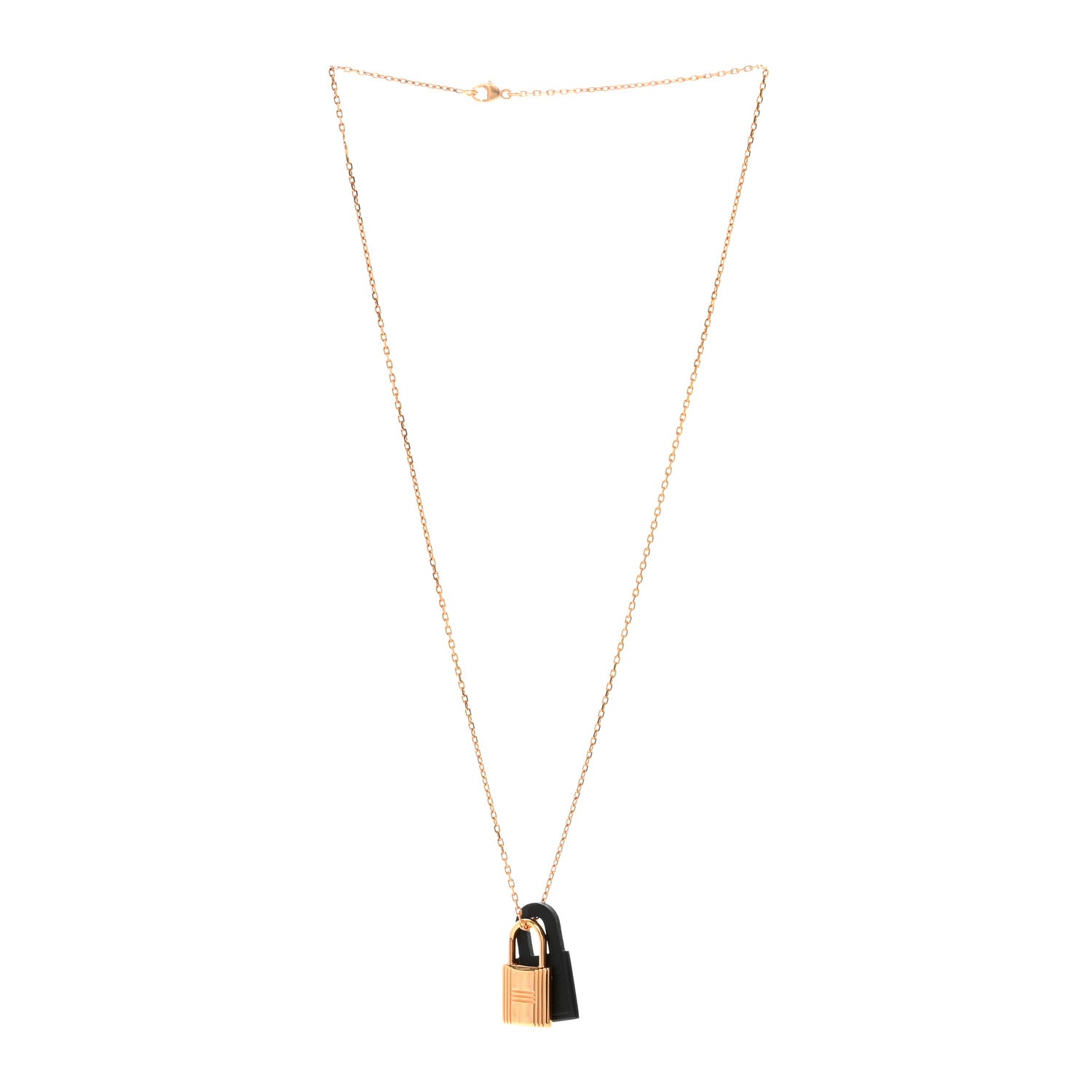 Hermes Swift O'Kelly Pendant Necklace Black 3 of 7