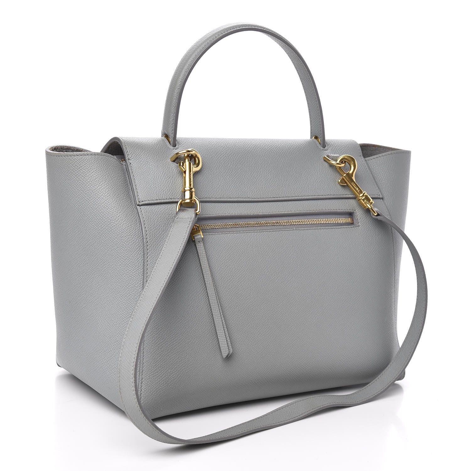 Celine Grained Calfskin Mini Belt Bag Cloud 2 of 15
