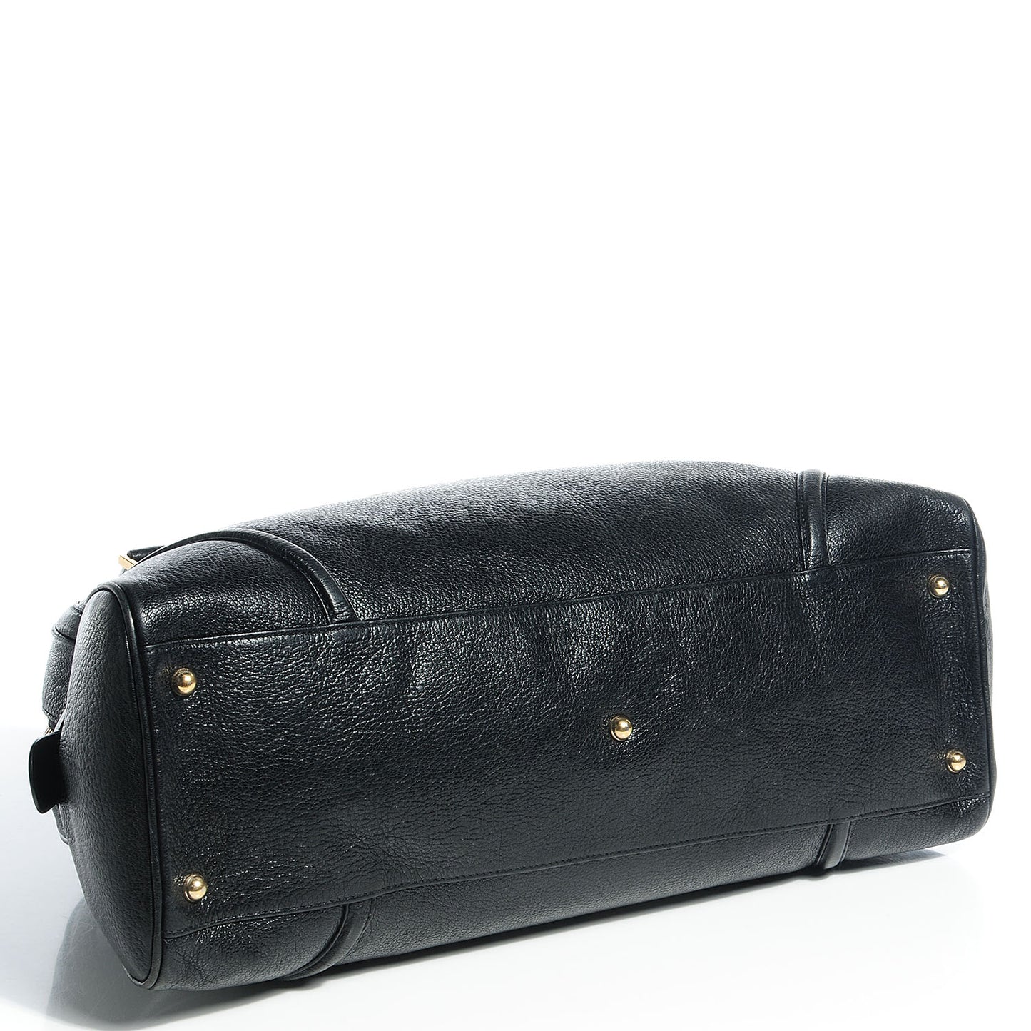 Leather Blondie Large Bowler Black