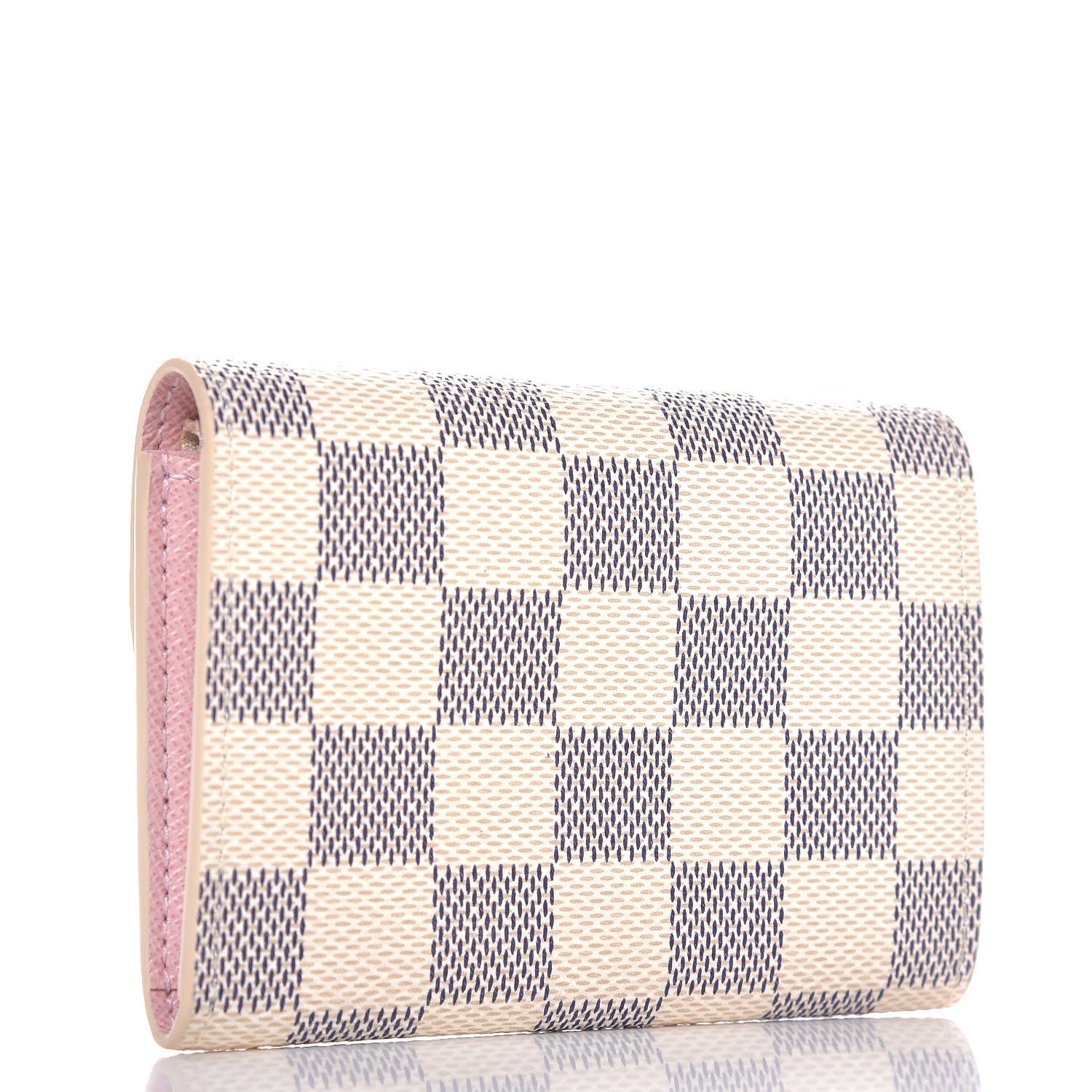 Louis Vuitton Damier Azur Rosalie Coin Purse Rose Ballerine 3 of 8