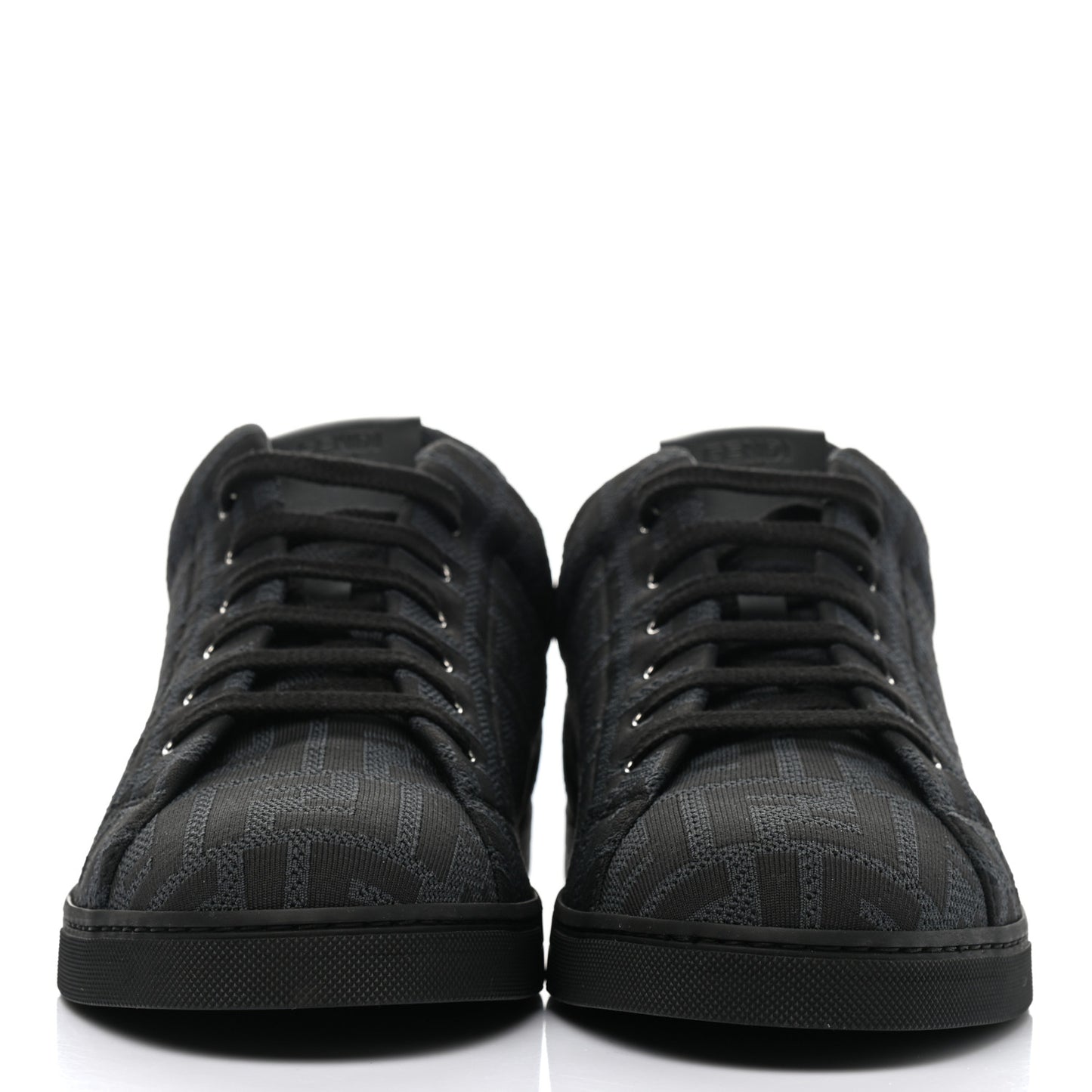 Tech Fabric FF Mens Lace Up Low Top Sneakers 10 Black