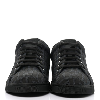 Fendi Tech Fabric FF Mens Lace Up Low Top Sneakers 10 Black 2 of 9