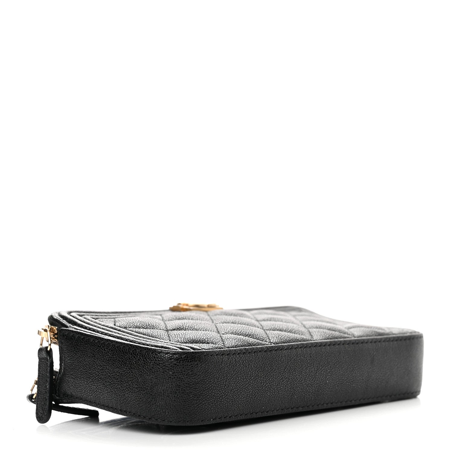 Chanel Caviar Quilted Small Boy Clutch With Chain Black 4 of 13