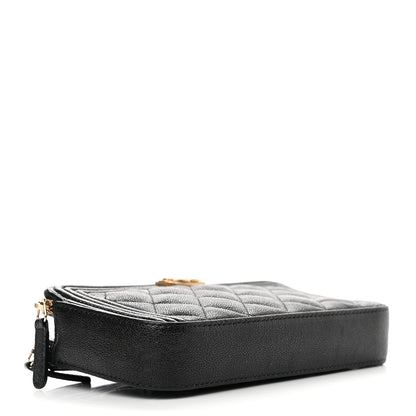 Chanel Caviar Quilted Small Boy Clutch With Chain Black 4 of 13
