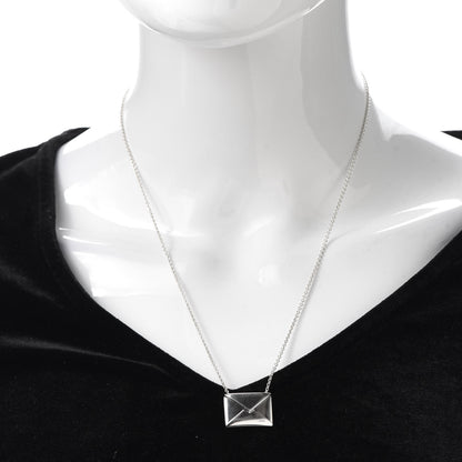 Tiffany Sterling Silver Sweet Nothings Envelope Necklace 2 of 5