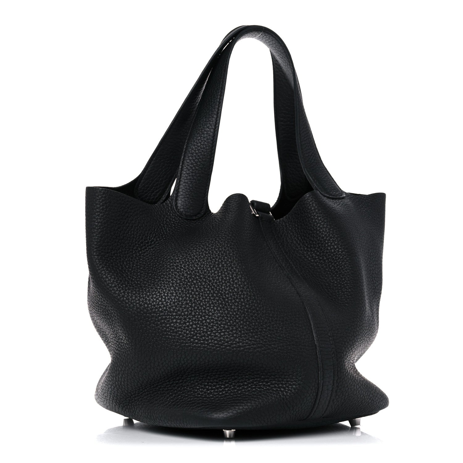 Hermes Taurillon Clemence Picotin Lock 22 MM Black 3 of 11