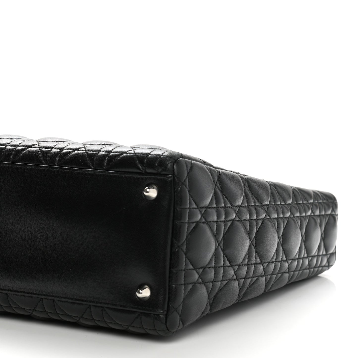 Lambskin Cannage Large Lady Dior Black