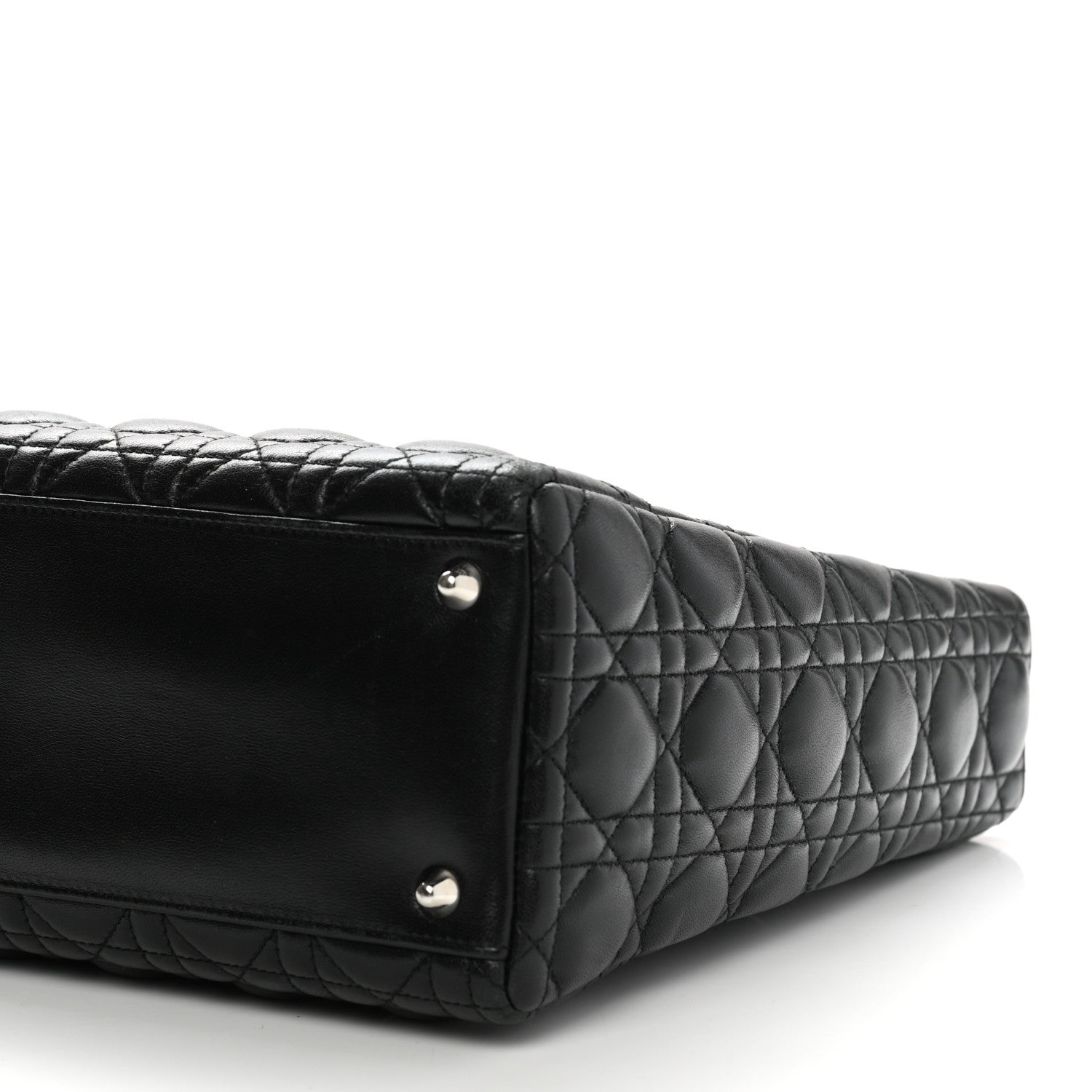 Christian Dior Lambskin Cannage Large Lady Dior Black 10 of 10