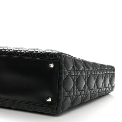 Christian Dior Lambskin Cannage Large Lady Dior Black 10 of 10