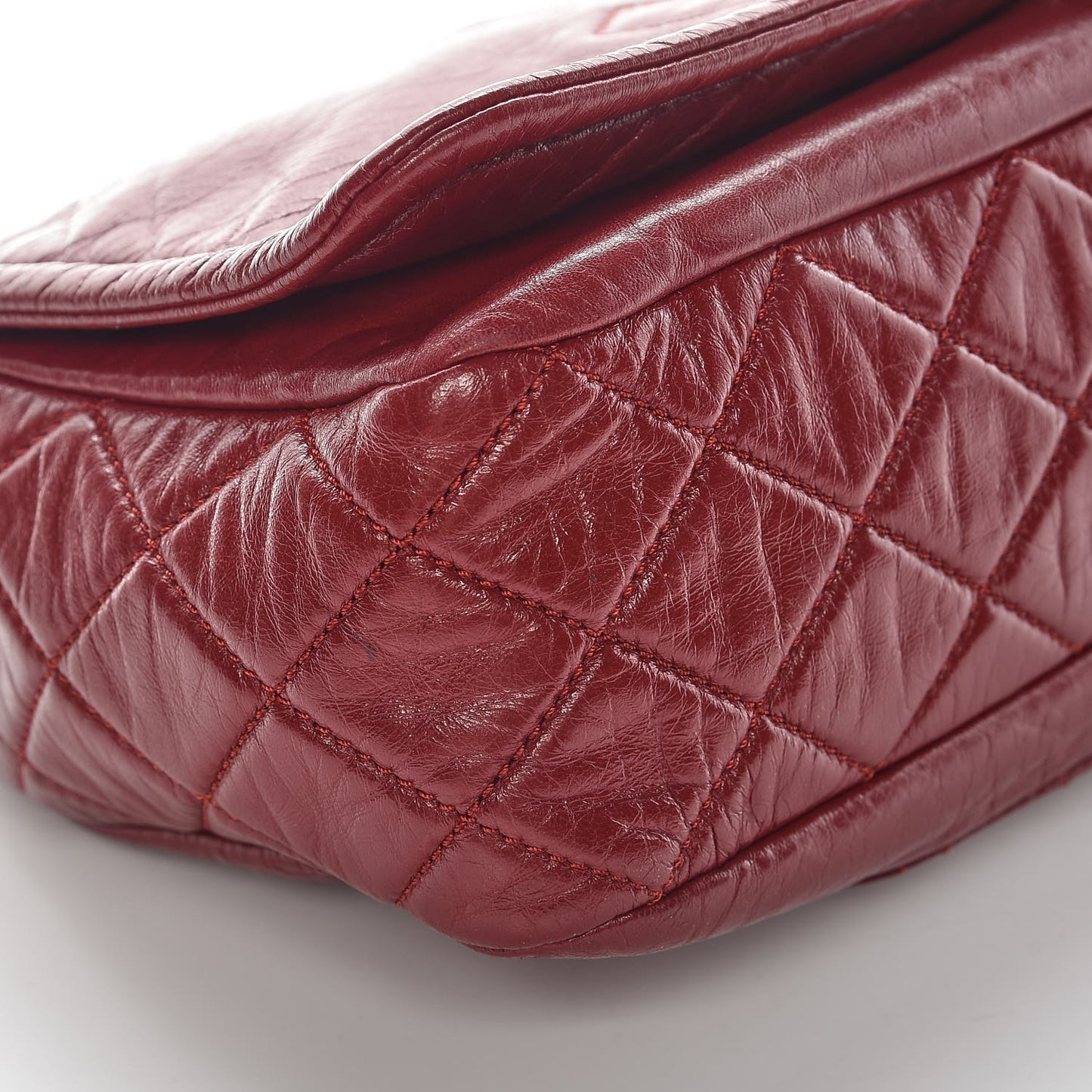 Calfskin Medium Timeless CC Flap Dark Red