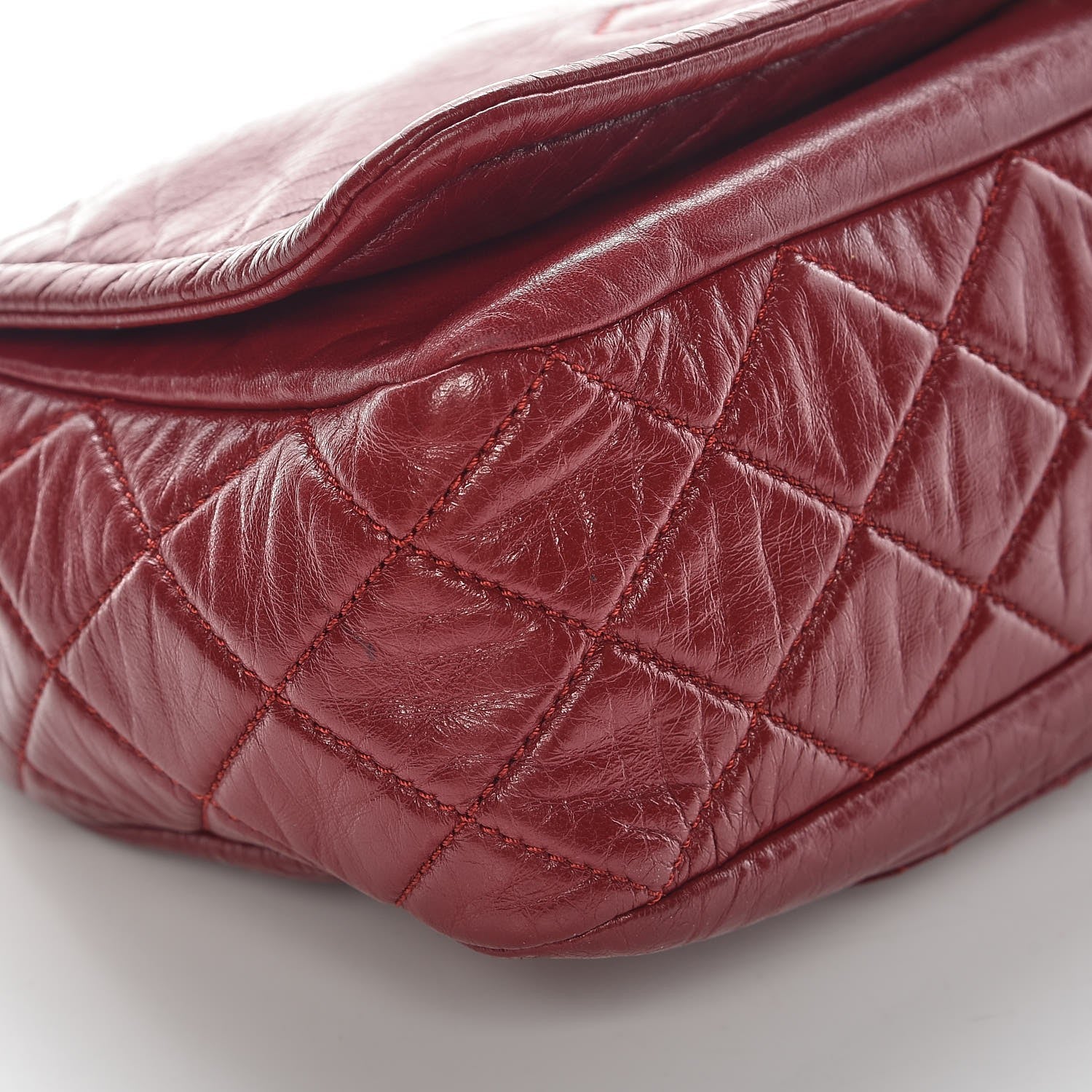 Chanel Calfskin Medium Timeless CC Flap Dark Red 9 of 12