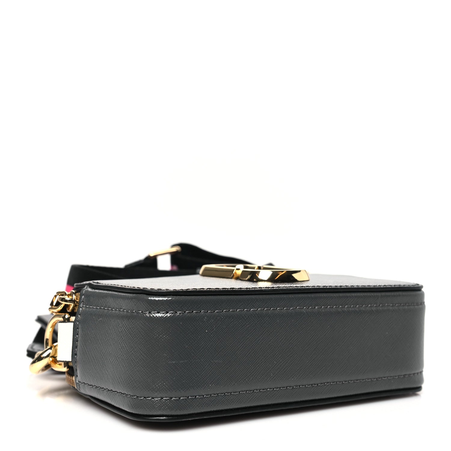 Marc Jacobs Saffiano Snapshot Camera Bag Black Grey 4 of 12