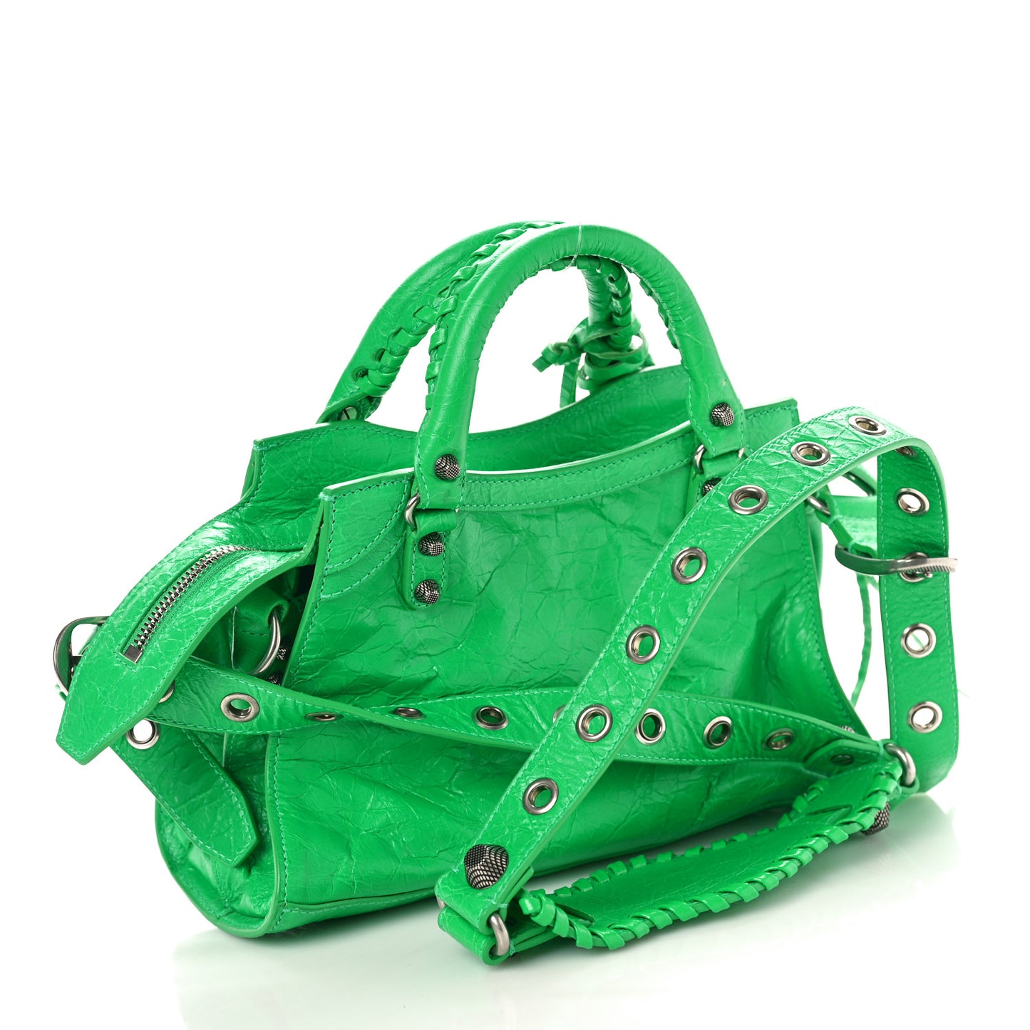 Agneau Arena Neo Cagole Handbag XS Vivid Green