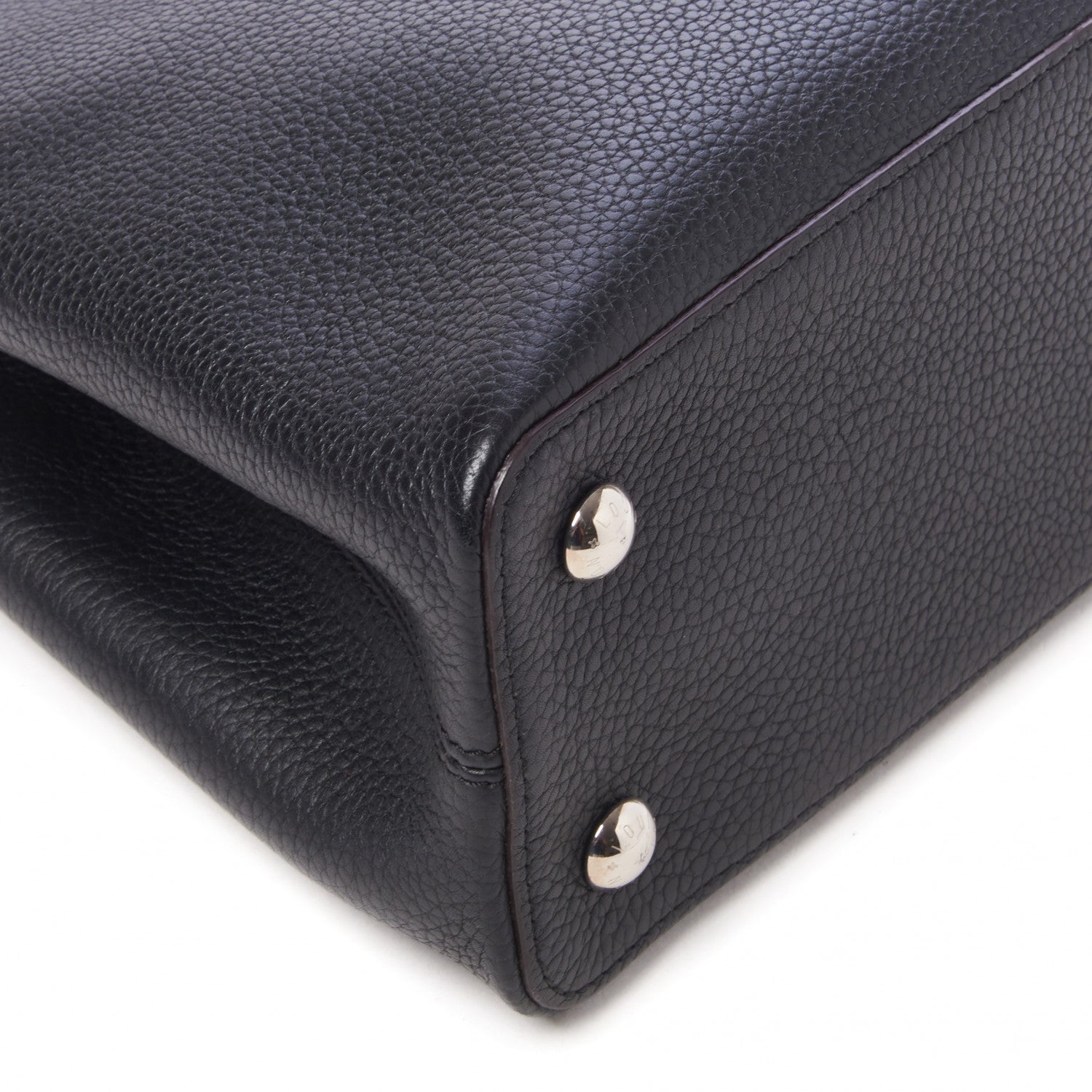 Louis Vuitton Taurillon Capucines PM Black 6 of 10