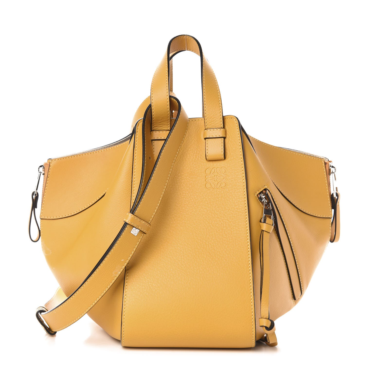 Loewe Calfskin Small Hammock Shoulder Bag Yellow 1 of 12