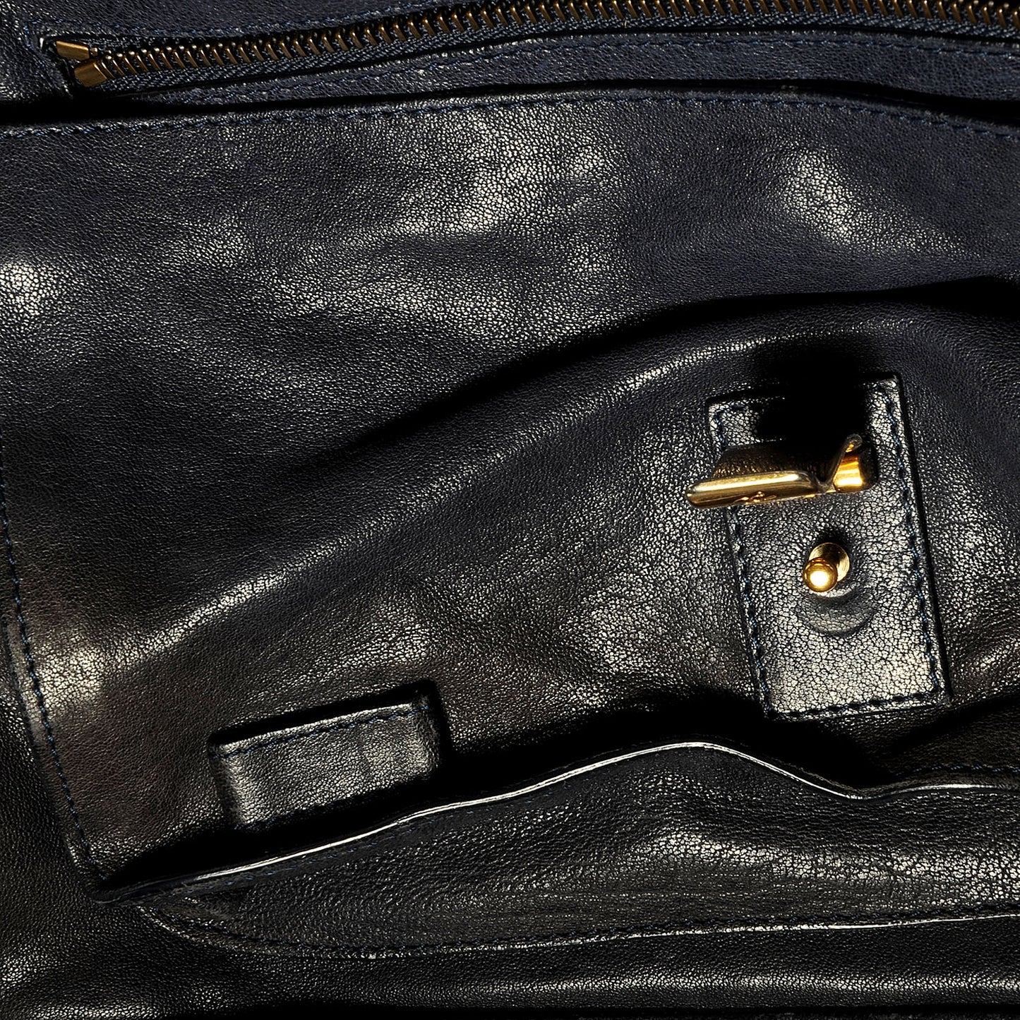 Lambskin PS1 Medium Satchel Marine