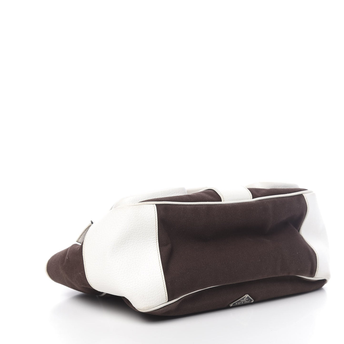 Canvas Calfskin Shoulder Bag