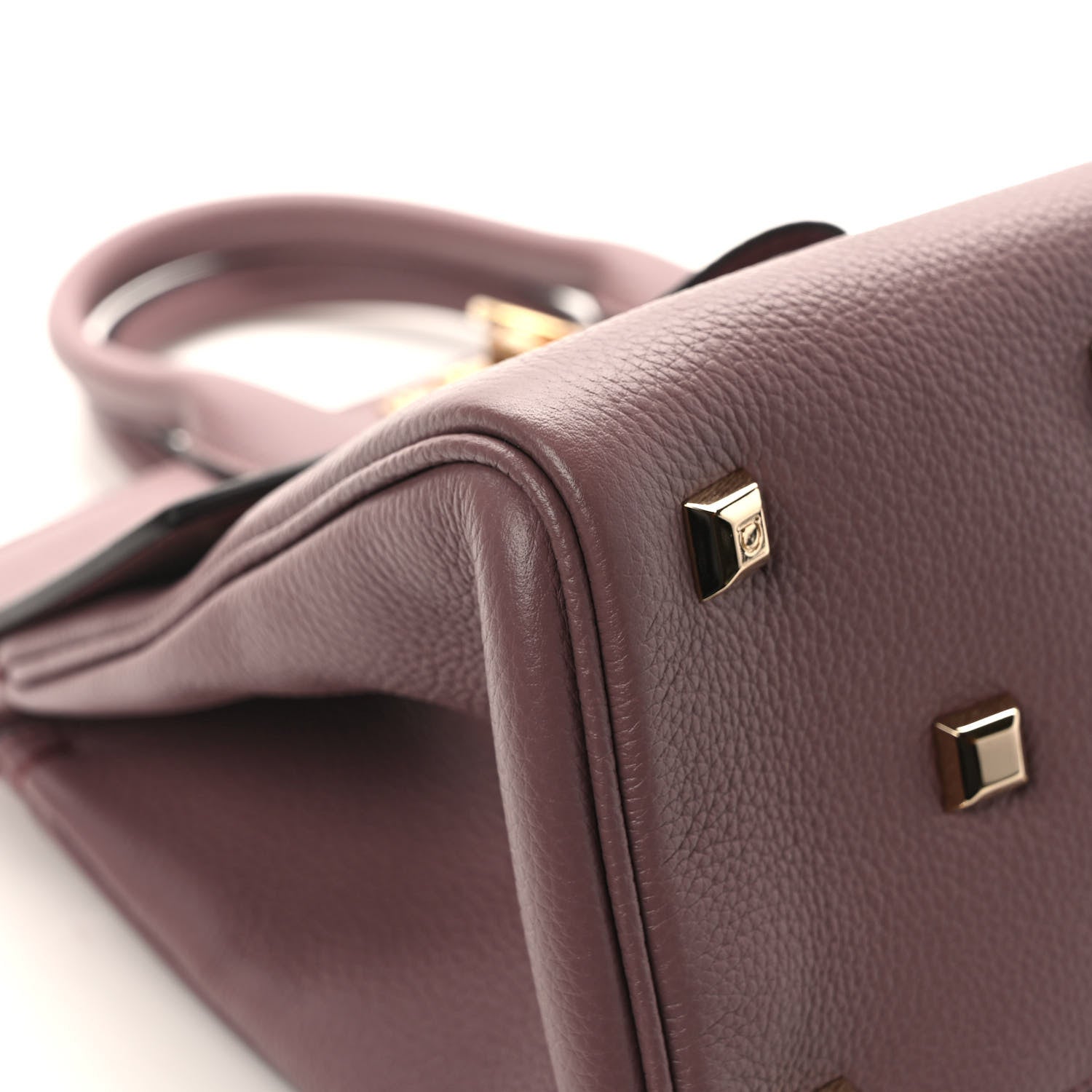 Salvatore Ferragamo Calfskin The Studio Bag Cinder Rose 9 of 10
