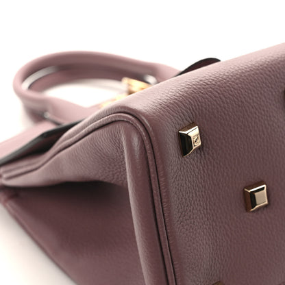 Salvatore Ferragamo Calfskin The Studio Bag Cinder Rose 9 of 10