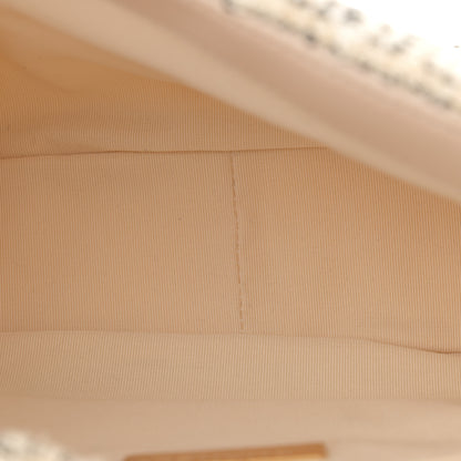 Chanel Tweed Quilted Medium Chanel 19 Flap Ecru Black 5 of 10