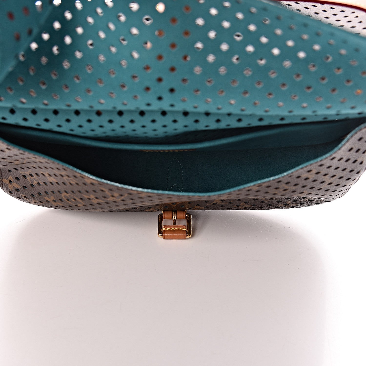 Louis Vuitton Monogram SC Flore Saumur Teal 6 of 11