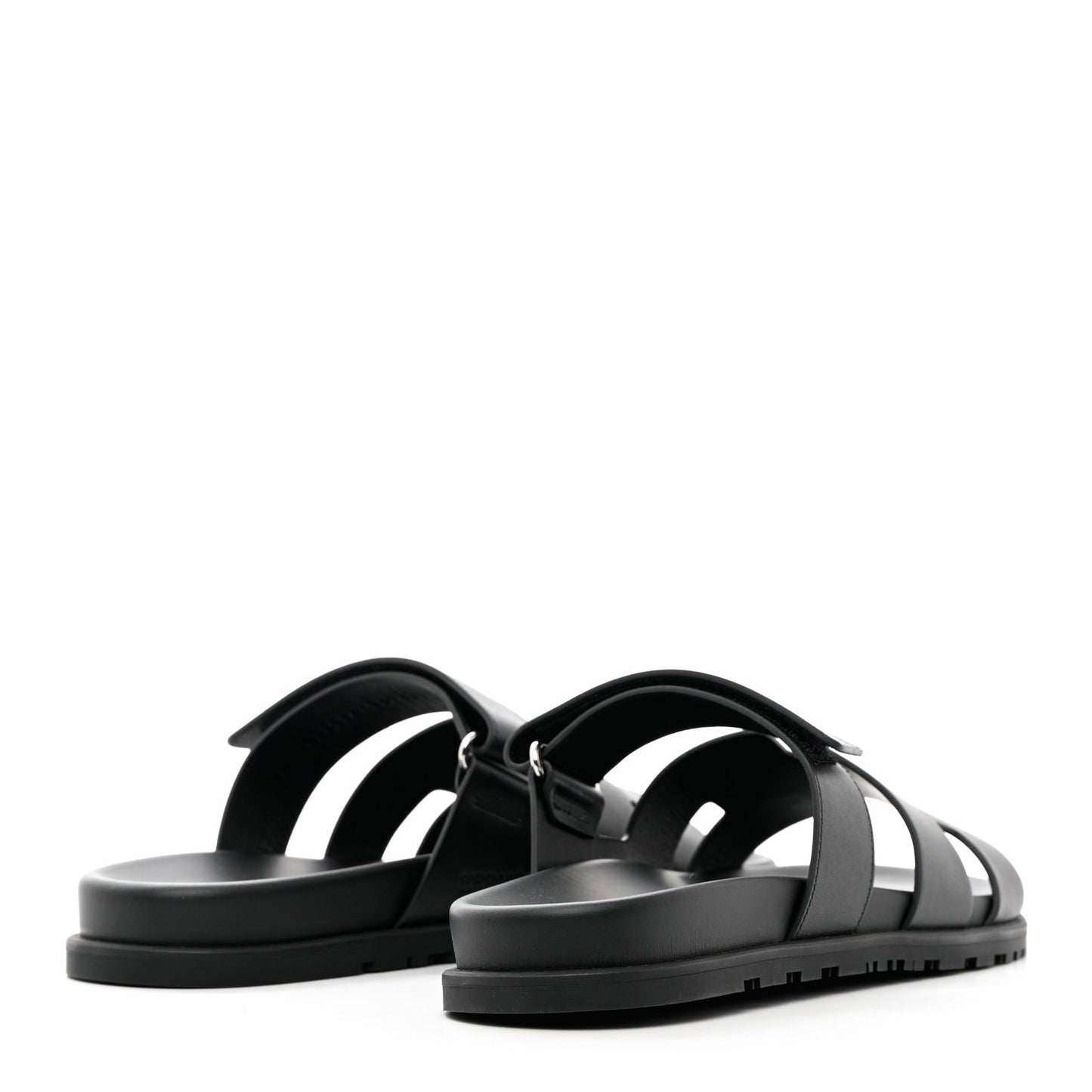 Calfskin Mens Chypre Sandals 43 Black