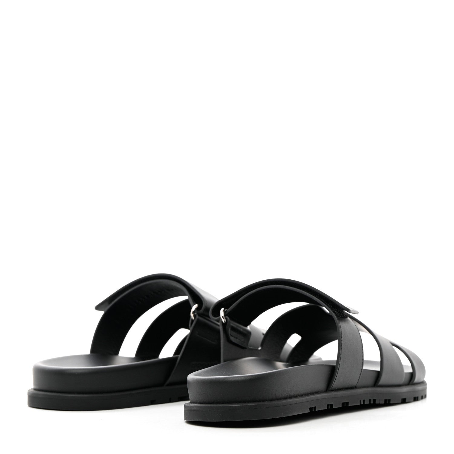 Hermes Calfskin Mens Chypre Sandals 43 Black 4 of 12