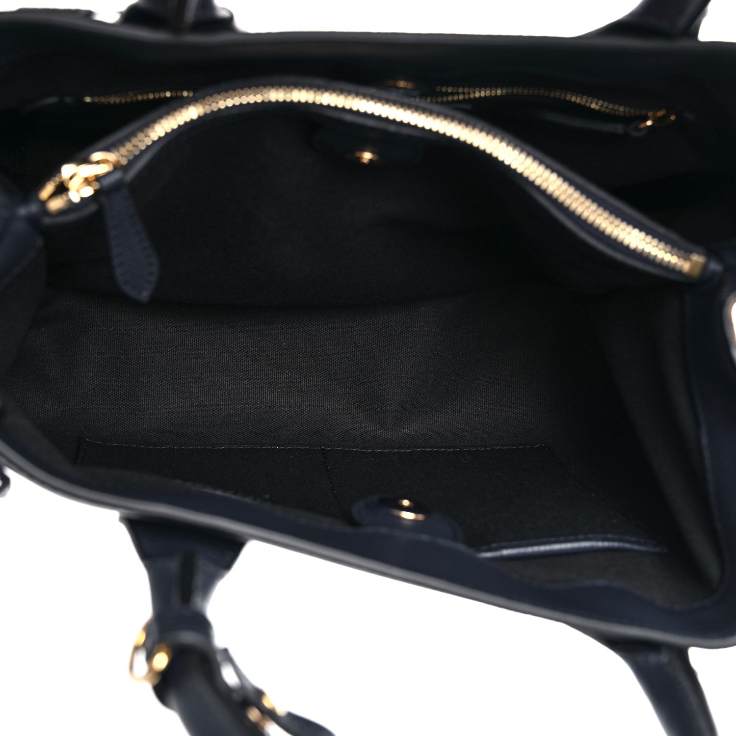 Burberry Derby Calfskin House Check Medium Banner Tote Ink Blue 6 of 10