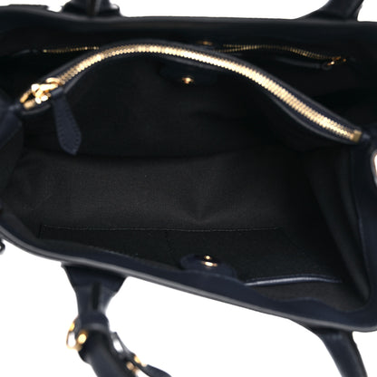 Burberry Derby Calfskin House Check Medium Banner Tote Ink Blue 6 of 10