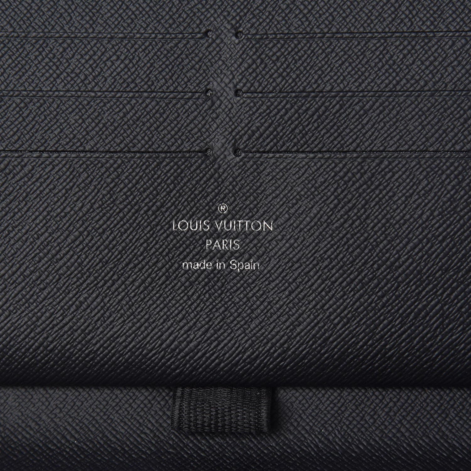 Louis Vuitton Epi Zippy Organizer Wallet Black 6 of 7