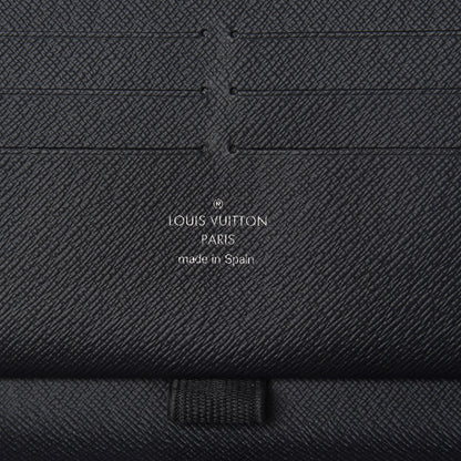 Louis Vuitton Epi Zippy Organizer Wallet Black 6 of 7