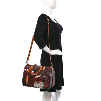 Louis Vuitton Catogram Speedy Bandouliere 30 Marron 2 of 16