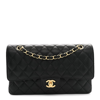 Chanel Caviar Quilted Medium Double Flap Black 1 of 11