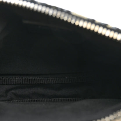 Christian Dior Oblique Jacquard Dior 8 Pouch With Strap Blue Black 6 of 10