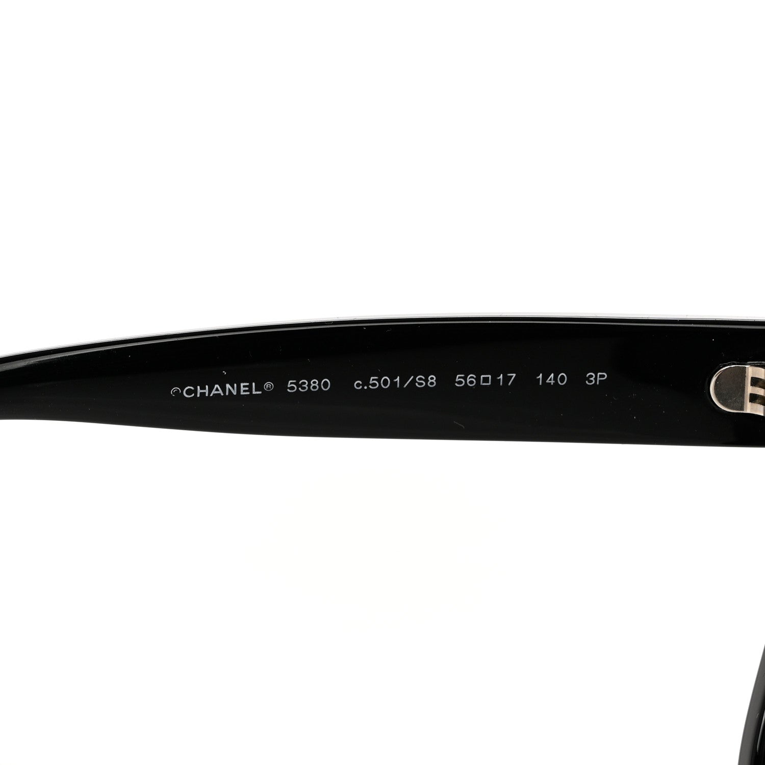 Chanel Acetate Polarized Square CC Sunglasses 5380 Black 5 of 8