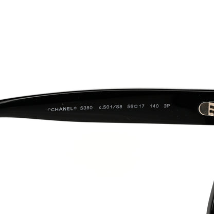 Chanel Acetate Polarized Square CC Sunglasses 5380 Black 5 of 8